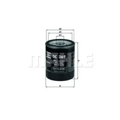 Filtru ulei MAHLE ORIGINAL OC 369