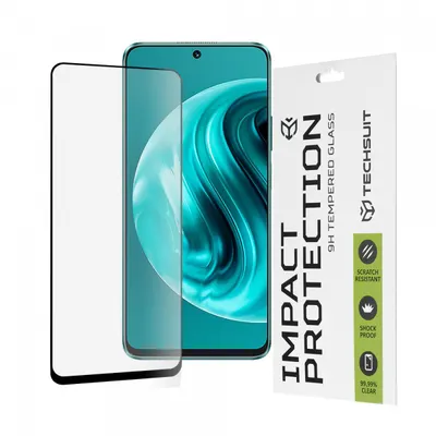 Folie de protectie Ecran Techsuit pentru Huawei nova 13i / nova 12i, Sticla Securizata, Full Glue, 111D, Neagra