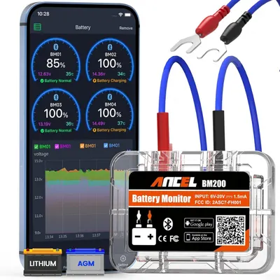 Tester Bluetooth Monitorizare Baterie Auto Ancel BM200