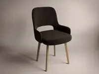 Scaun Berna Tapitat Catifea Maro Maro / Stejar