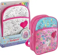 Ghiozdan de colorat Grafix - Unicorn, cu 5 markere