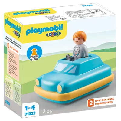 Playmobil - 1.2.3 Masinuta Apasa si Merge