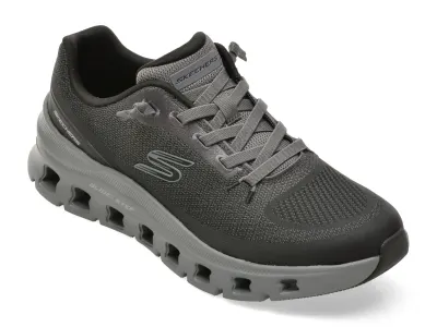 Pantofi sport SKECHERS negri, GLIDE-STEP PRO, din material textil