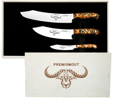 Set de cuțite Giesser - PremiumCut, Spicy Orange, 3 buc.