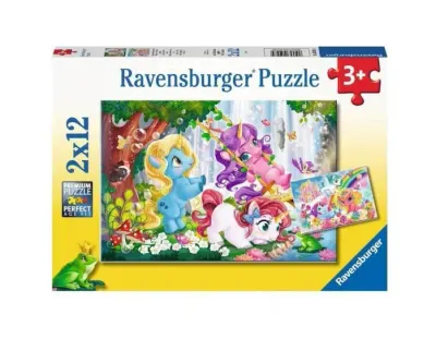 Set 2 puzzle pentru copii - Lumea Magica a Unicornilor