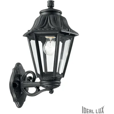 Aplica pentru exterior Anna Mare, 1 bec, dulie E27, L:220 mm, H:450 mm, Negru