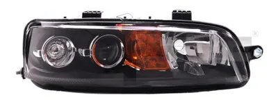 Far stanga potrivit FIAT PUNTO 1999-2003 - (H7, reglaj electric, fundal negru)