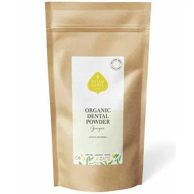 Pudra cu ghimbir pentru curatarea si albirea dintilor ecologic 200g - refill Eliah Sahil