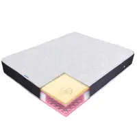 Saltea de pat cu Arcuri si Spuma cu Memorie, 90×200 – Ioni de Argint 24+4 cm, Ergomed