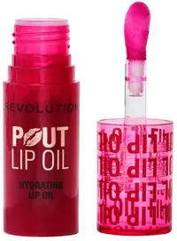Makeup Revolution Balsam de buze hrănitor cu culoare Pout Lip, Cherry Red, 3 ml