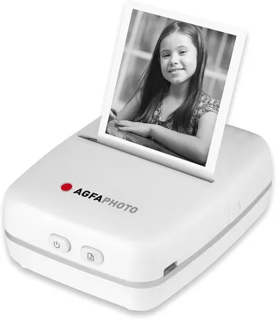 Mini imprimantă AgfaPhoto - Realipix Pocket P, alb