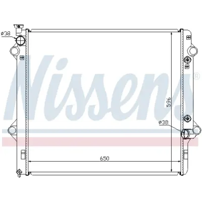 Radiator, racire motor NISSENS 646806