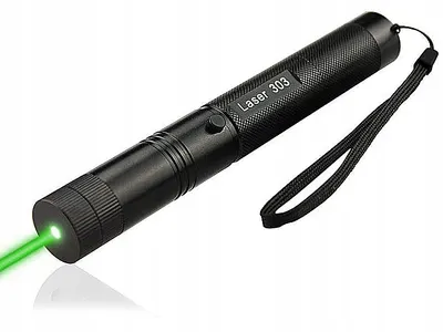 Laser Verde LED 303 Puternic cu RAZA 1KM 2 capete