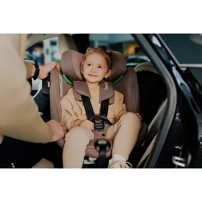 Scaun auto Lionelo Harmony i-Size rotire 360 grade 0-36 kg 40-150 cm cu isofix gri deschis