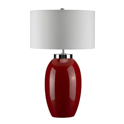 Veioza Victor 1 Light Large Table Lamp – Red