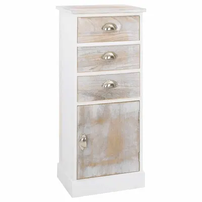 vidaXL Dulap lateral, 38 x 28 x 86 cm, lemn de paulownia