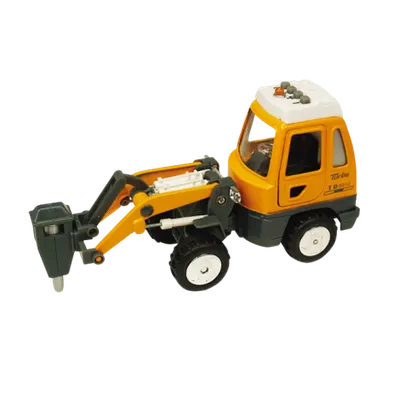 Utilaj de constructii de jucarie cu sunete si lumini, 16-18 cm, ciocan demolator