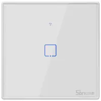Intrerupator Smart cu Touch WiFi + RF 433 Sonoff T2EU1C TX, (1 canal) 6920075725711