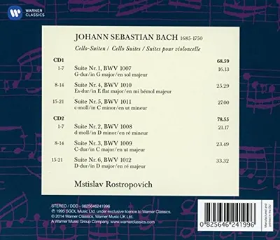 Bach: Cello Suites Nos. 1-6