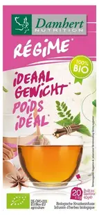 Ceai bio pentru greutate echilibrată, 20 plicuri filtrante, Damhert