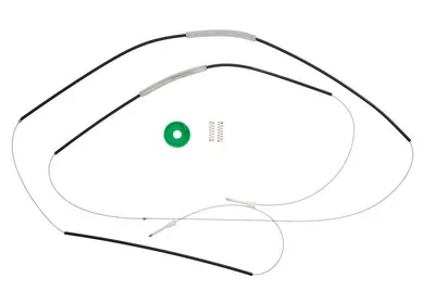 Set reparatie macara geam stanga/dreapta potrivit VW POLO, POLO III, POLO III CLASSIC, POLO/HATCHBACK 1994-2002 - (cabluri, electric)