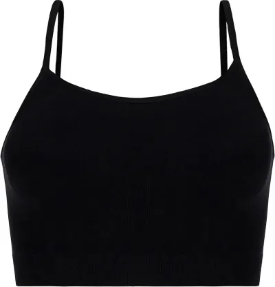 Bustiera Seamless cu Bretele Subtiri, 53609, negru