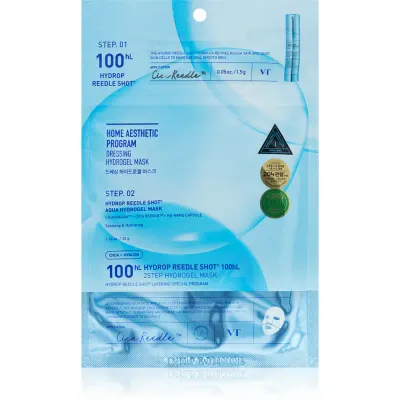 VT Cosmetics Hydrop Reedle Shot 100 2Step Hydrogel Mask mască intensă cu hidrogel cu efect de hidratare 34.5 g
