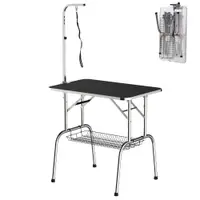 PawHut Masă pentru Toaletat și Tuns Câini sau Pisici cu coș 91.5x61.5x77cm