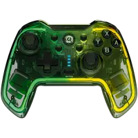 Gamepad Wireless Canyon CND-GPW02, Nintendo/PS3/PC/Android, Led RGB (Transparent)