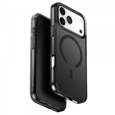 Husa MagSafe pentru Apple iPhone 17 Pro Max, UNIQ, Clario MagClick, Neagra