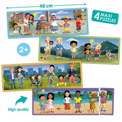 Set de 4 puzzle-uri