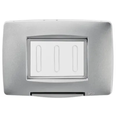 Watertight Plate Italian Standard - 4 Modul Ip55 - Titanium - Cproiector Horus