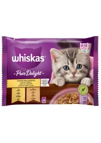 Whiskas Pure delight junior pui/curcan in aspic 4x85g