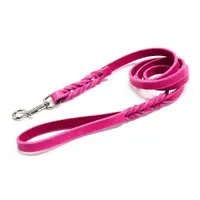 Lesa din piele colorata fara cusaturi - Roz - 125 cm