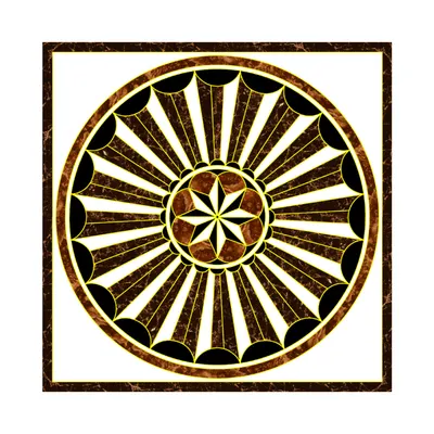 Gresie decorativa / covor ceramic Baroque 7035 120X120 (4 placi 60X60) lucioasa