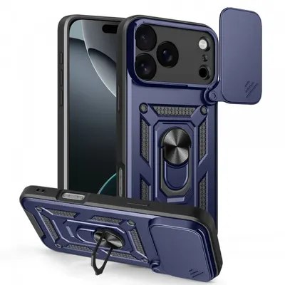 Husa pentru Apple iPhone 17 Pro Max, Techsuit, CamShield, Albastra