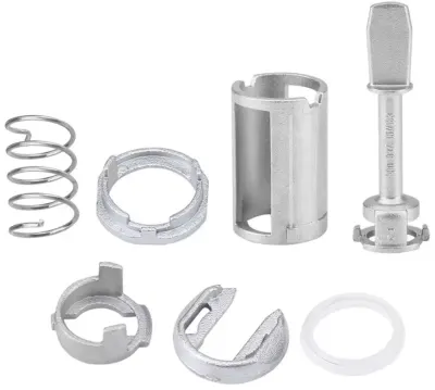 Kit Reparatie Incuietoare Yala Usa Fata Auto, Techstar, Compatibil VW Passat, Seat Toledo, Leon, Arosa, Lupo – Echiv OE 3B0837167 / 3B0837168, Metal