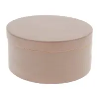 Cutie rotundă din bambus Compactor Bamboo Box, maro deschis