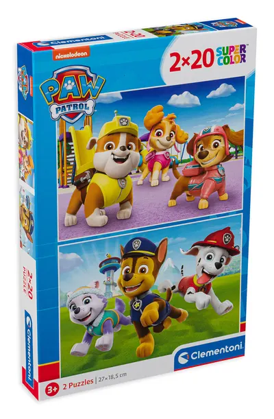 Puzzle Clementoni din 2 x 20 de piese - Paw Patrol
