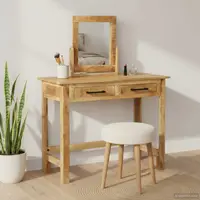 vidaXL Masă de Machiaj Maro 100 x 40 x 120 cm Lemn de mango solid