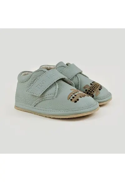 Pantofi Barefoot din piele naturala - Alfy - Gri - Gri