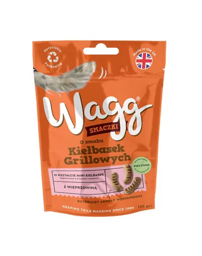 WAGG recompense cu porc pentru câini 6x125g