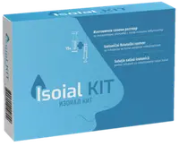 Kit solutie salina pentru nas infundat + nebulizator nazal Isoial, 15 flacoane x 5 ml, NaturPharma
