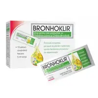 Sirop tuse productiva Bronhoklir, Stada Hemofarm | 15 plicuri