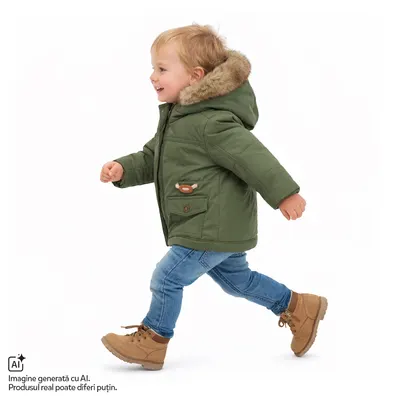 Jacheta bebelusi Chicco, gluga detasabila, Verde, 00679-69MFCO