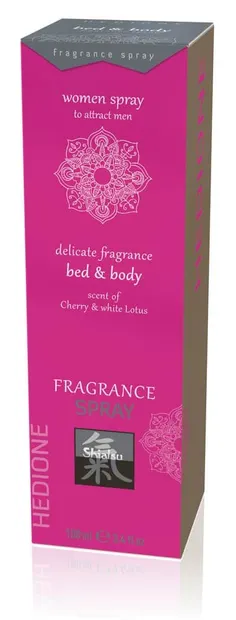Spray Bed & Body, Shiatsu, 100 ml, cireșe și lotus alb