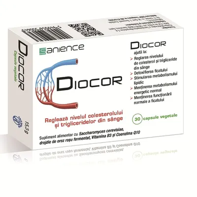 Diocor, 30 capsule vegetale, Sanience