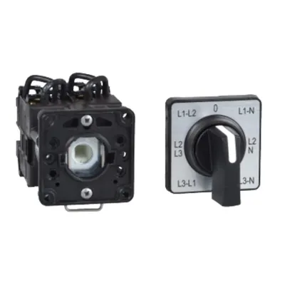 Comutator Voltmetric Cu Came - 3L Si 3L-N - 45° - 12 A - Pentru Ø 22 Mm