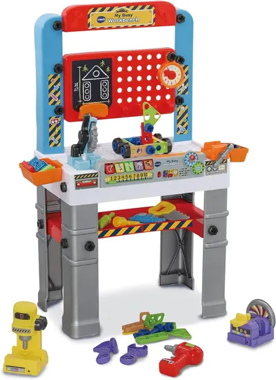 Set interactiv de joc Vtech - My Workbench, 119 piese