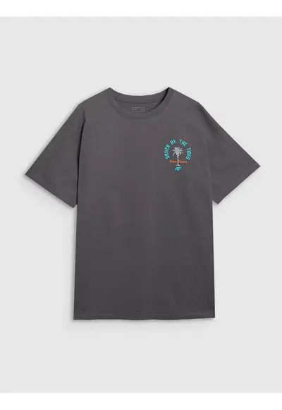 Tricou Barbati Oversize Antracit - Gri antracit